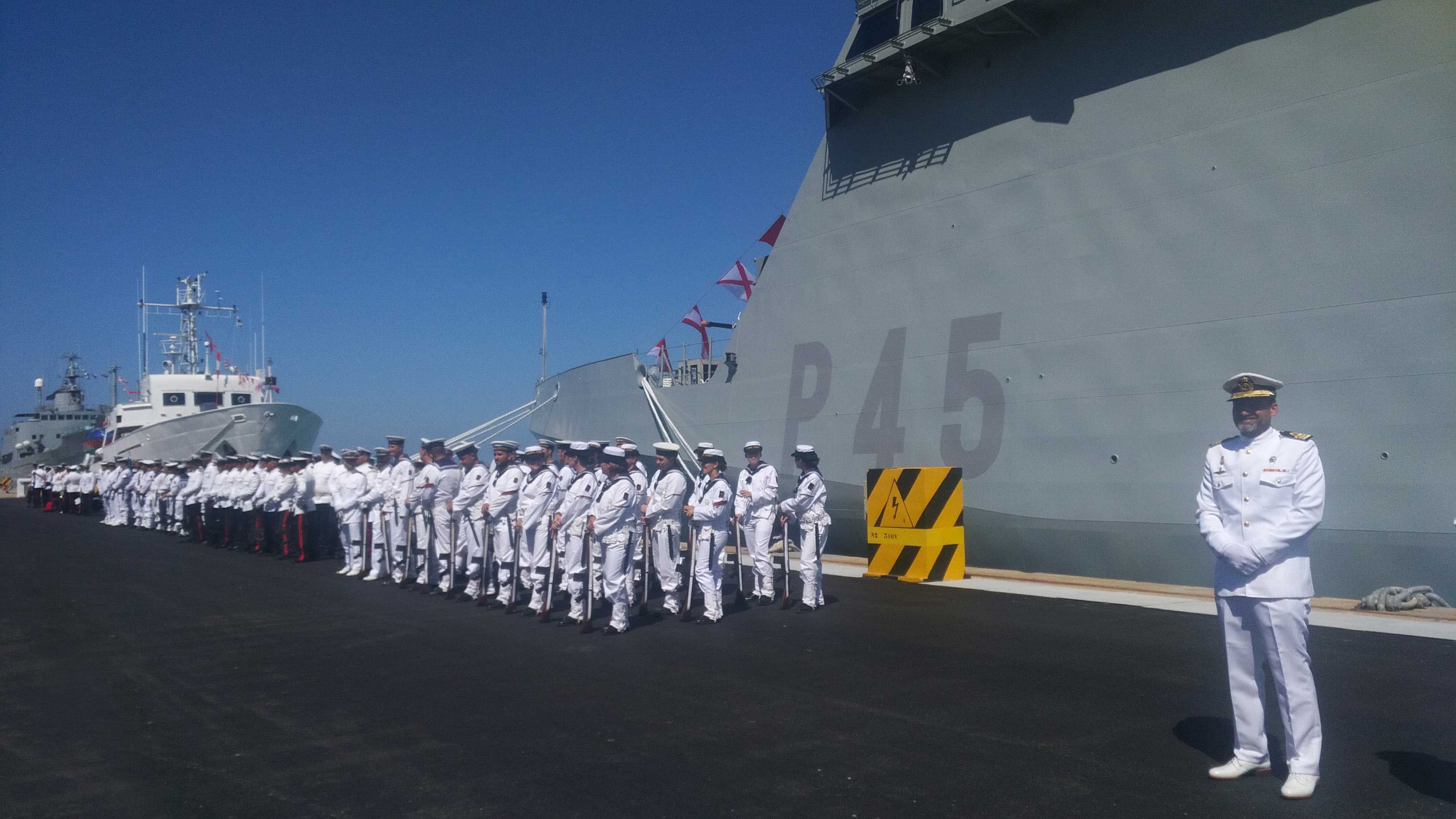 entrega buque- acción marítima Audaz a la Armada española