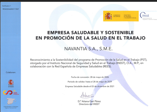 Certificación Empresa Saludable y Sostenible